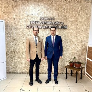 İl Müdürümüz İlkay Türkoğlu, Sosyal Yardımlaşma ve Dayanışma Vakfı Müdürü Murat Bildi’yi makamında ziyareti - fotoğraf 1