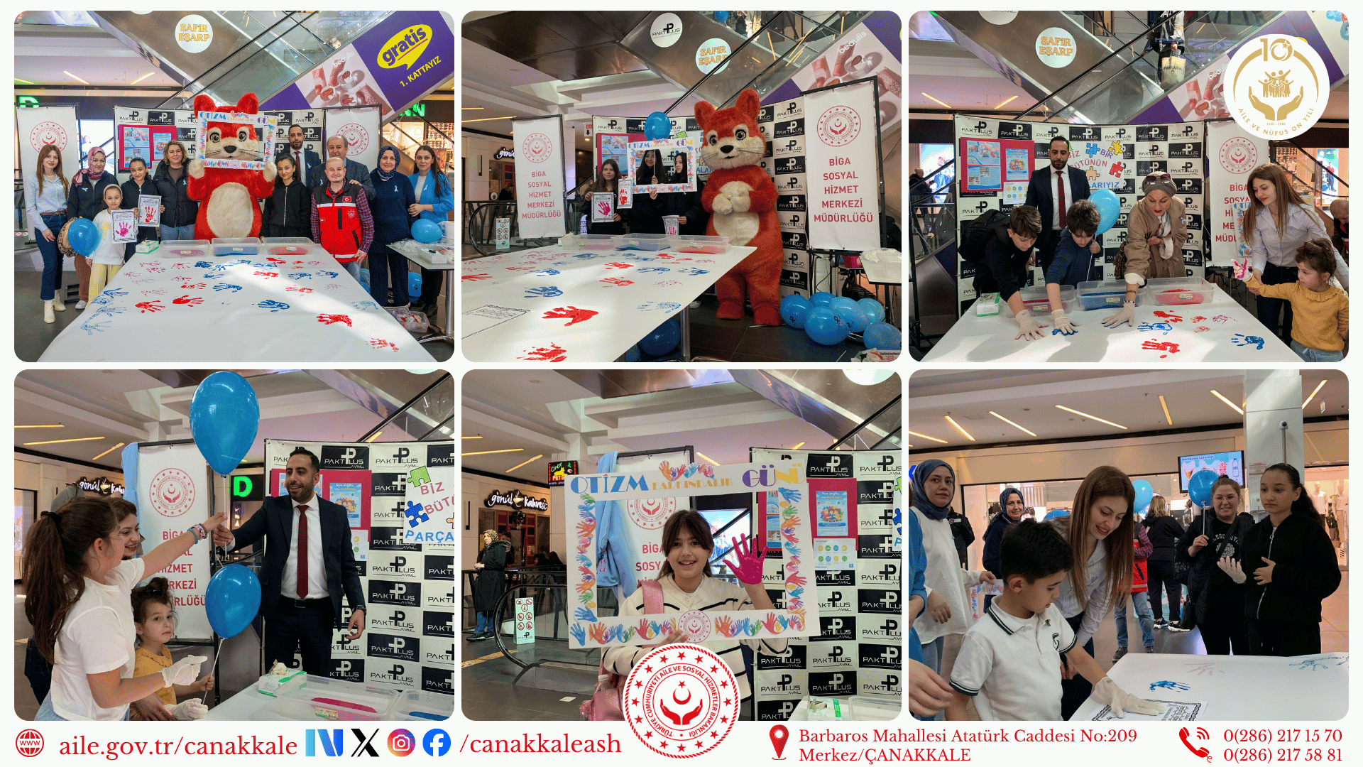 📍 Biga PaktPLUS AVM’de Otizm Farkındalık Etkinliği ❤️