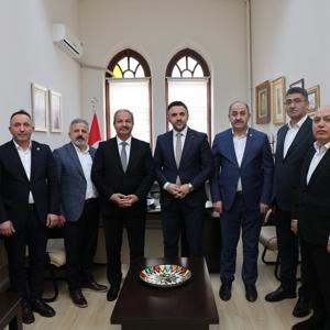 İl Müdürümüz Sn. Ömer Turan, Sağlık ve Sosyal Hizmet Çalışanları Sendikası (Sağlık-Sen) Genel Başkanı Mahmut Faruk Doğan ve Ekibini Ağırladı - fotoğraf 1