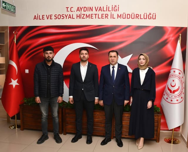 TÜGVA Aydın İl Temsilcisi Umut Özcan ve Beraberindeki Heyet, İl Müdürümüz İlkay Türkoğlu’nu Makamında Ziyareti