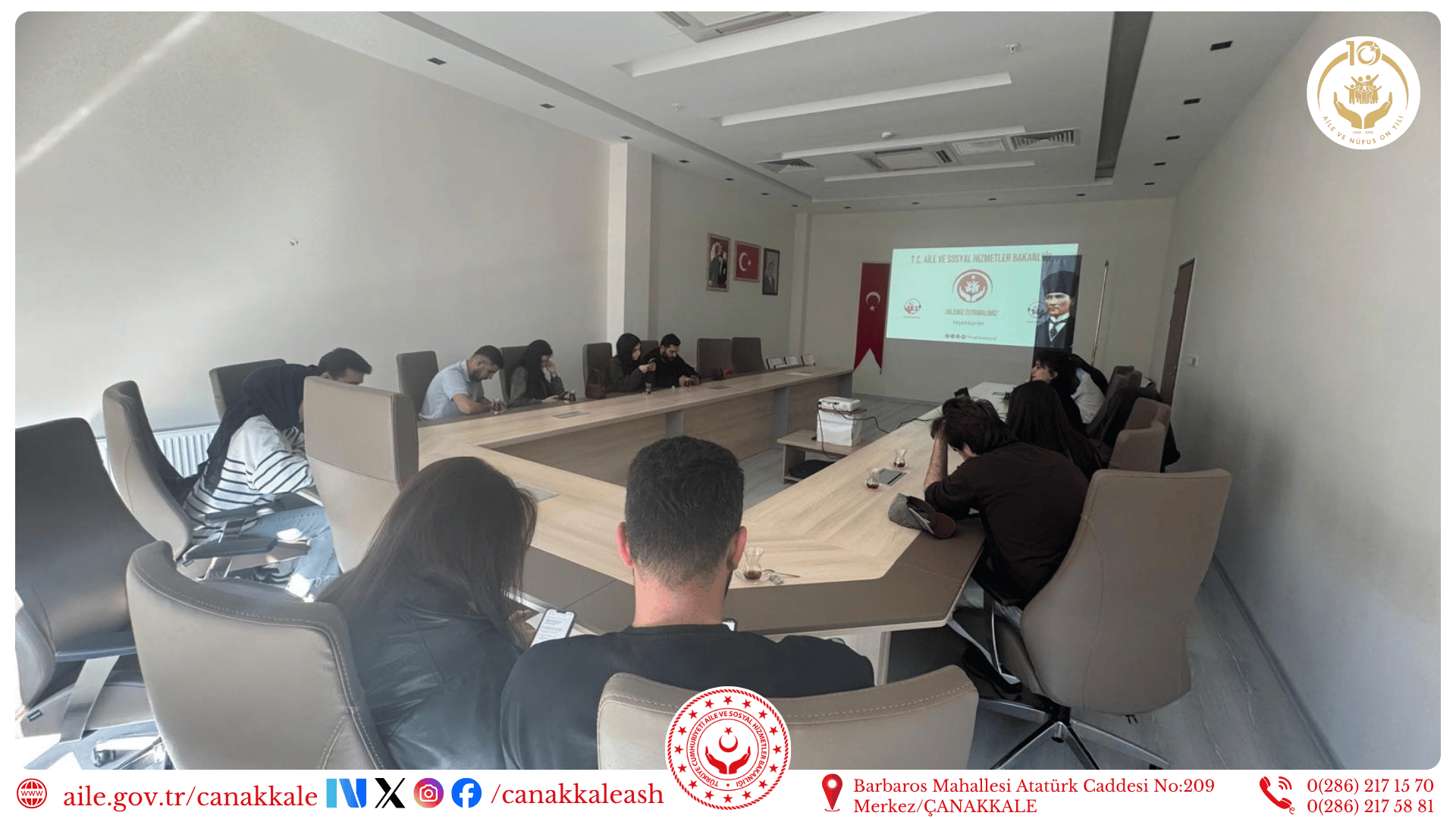 Evlenecek Gençlerin Desteklenmesi Projesi Kapsamında Evlilik Öncesi Eğitimi Gerçekleştirildi