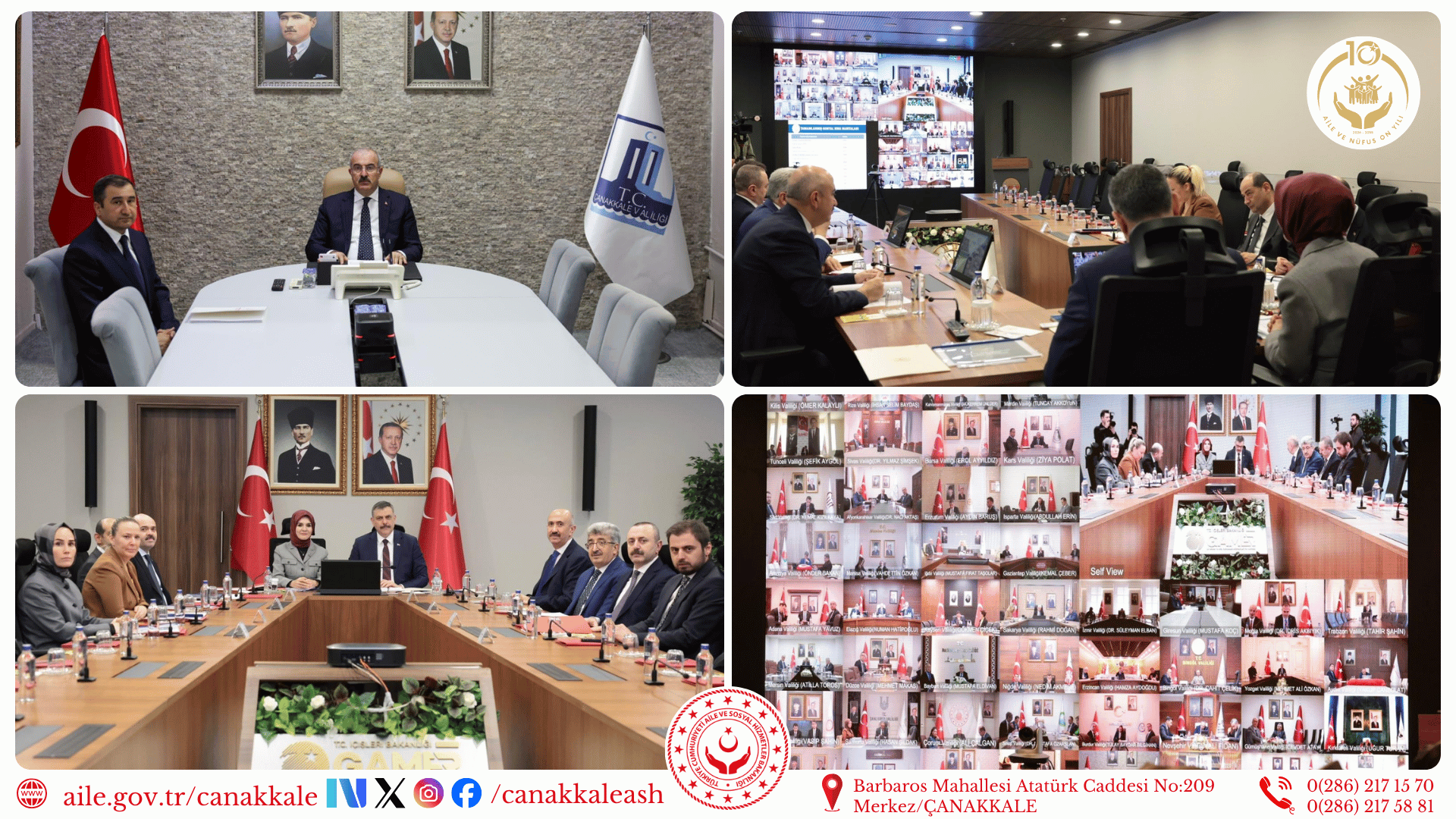 Sosyal Risk Haritaları Saha Çalışmaları” VKS Toplantısı Gerçekleştirildi