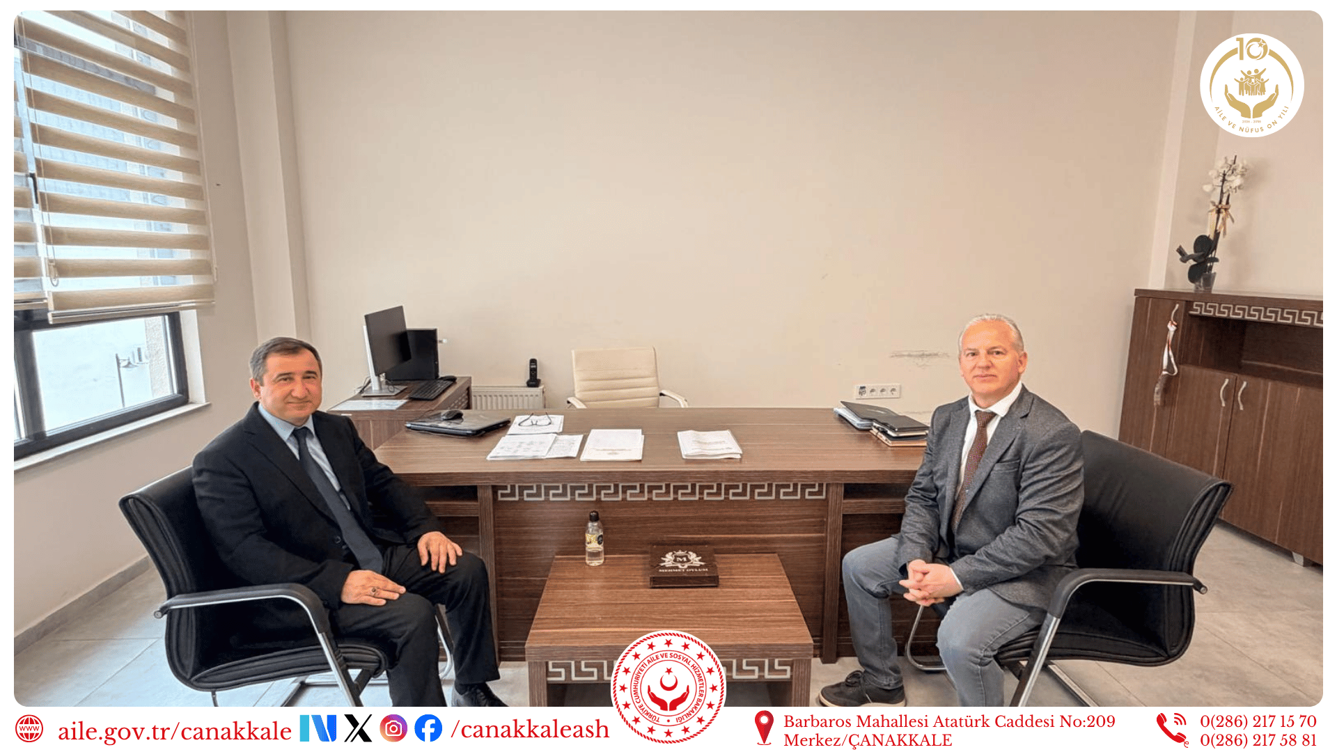 İl Müdürümüz Ali ÖMÜT’ten Yeni Göreve Başlayan Yöneticilerimize Hayırlı Olsun Ziyaretleri