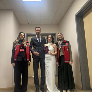 Evlilik Kredisi Kapsamında Desteklenen Çiftin Nikah Törenine Katılım Sağlandı. - fotoğraf 1