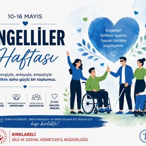 Kırklareli Aile ve Sosyal Hizmetler İl Müdürü Bilgin Özbaş' ın 10-16 Mayıs Engelliler Haftası Mesajı - fotoğraf 1