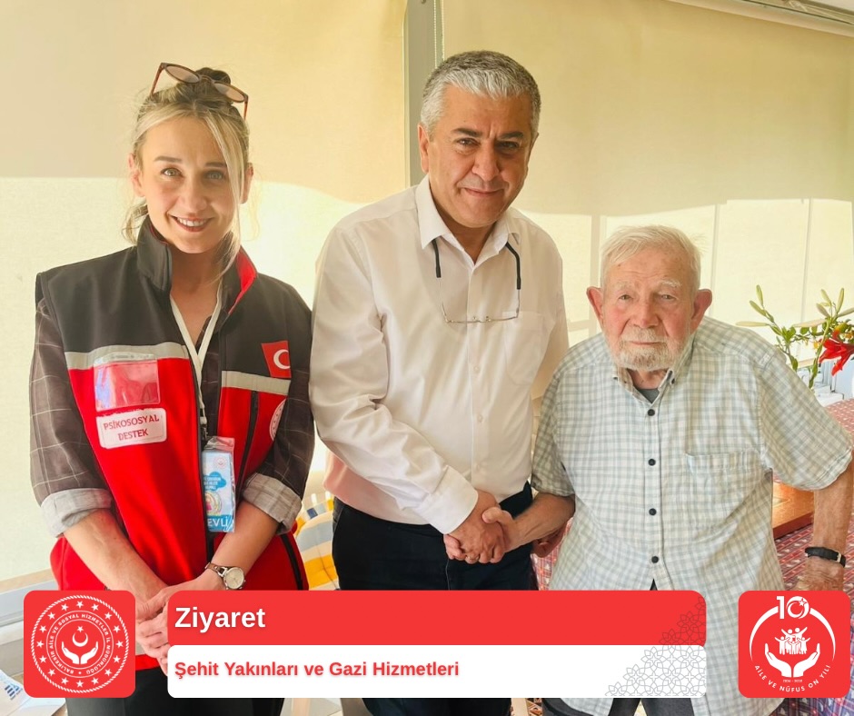 Edremit Sosyal Hizmet Merkezi Müdürlüğümüzden Kore Gazimize Vefa Ziyareti