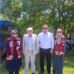 Kıbrıs Gazimiz İbrahim Han ve Ailesi Ziyaret Edildi. - fotoğraf 1