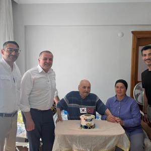 Kore Gazimiz İsmail Kumru’nun 96. Yaşına Anlamlı Ziyaret - fotoğraf 1