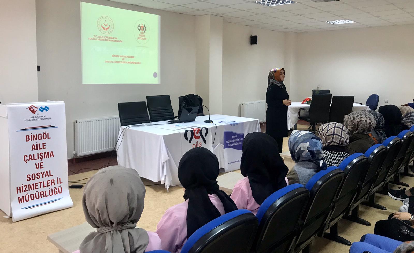 Organize Sanayi Bölgesi Çalışanlarına (OSB)  AEP Kapsamında Aile İçi İletişim Semineri Verildi