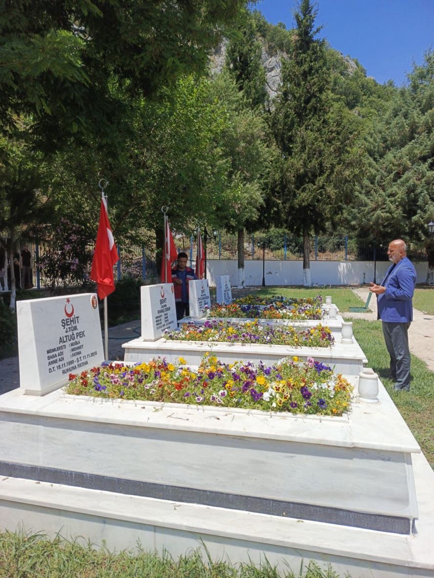 İl Müdürümüz Yakup KÜTÜK’ten Babalar Günü’nde Şehitlerimize Vefa Ziyareti