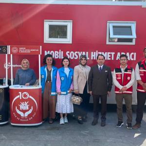 Vali Yardımcısı V. ve Tekkeköy Kaymakamı Enver Hakan Zengince’den Mobil Sosyal Hizmet Aracımıza Ziyaret - fotoğraf 1