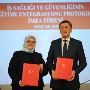 Bakanlığımız ile Milli Eğitim Bakanlığı Arasında İş Sağlığı ve Güvenliği İşbirliği Protokolü İmzalandı  - fotoğraf 1