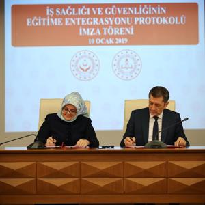 Bakanlığımız ile Milli Eğitim Bakanlığı Arasında İş Sağlığı ve Güvenliği İşbirliği Protokolü İmzalandı  - fotoğraf 3