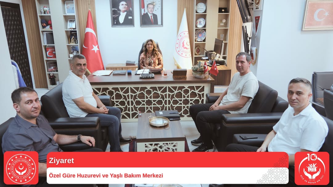 İl Müdürümüz Sayın Emine Böçkün, Özel Güre Huzurevi Yöneticilerini Makamında Kabul Etti