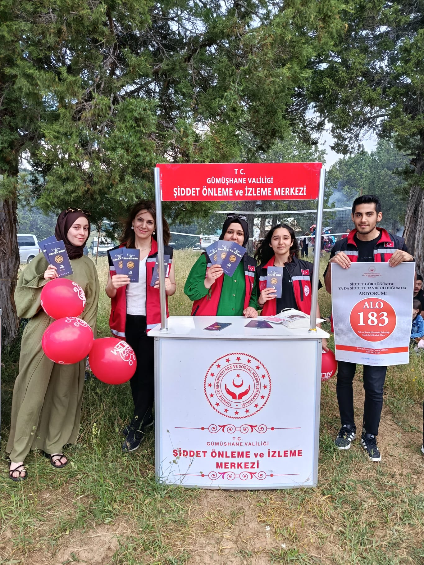 Şiran Telme Köyü Yayla Şenliği'nde ŞÖNİM Farkındalık Çalışmaları Gerçekleştirildi