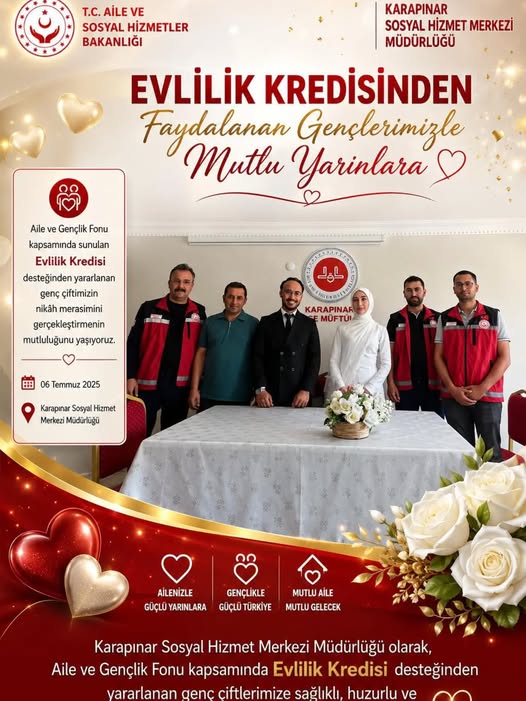 Evlilik Kredisine Başvuru Yapan Çiftlerimizin Nikah Merasimi Gerçekleştirildi