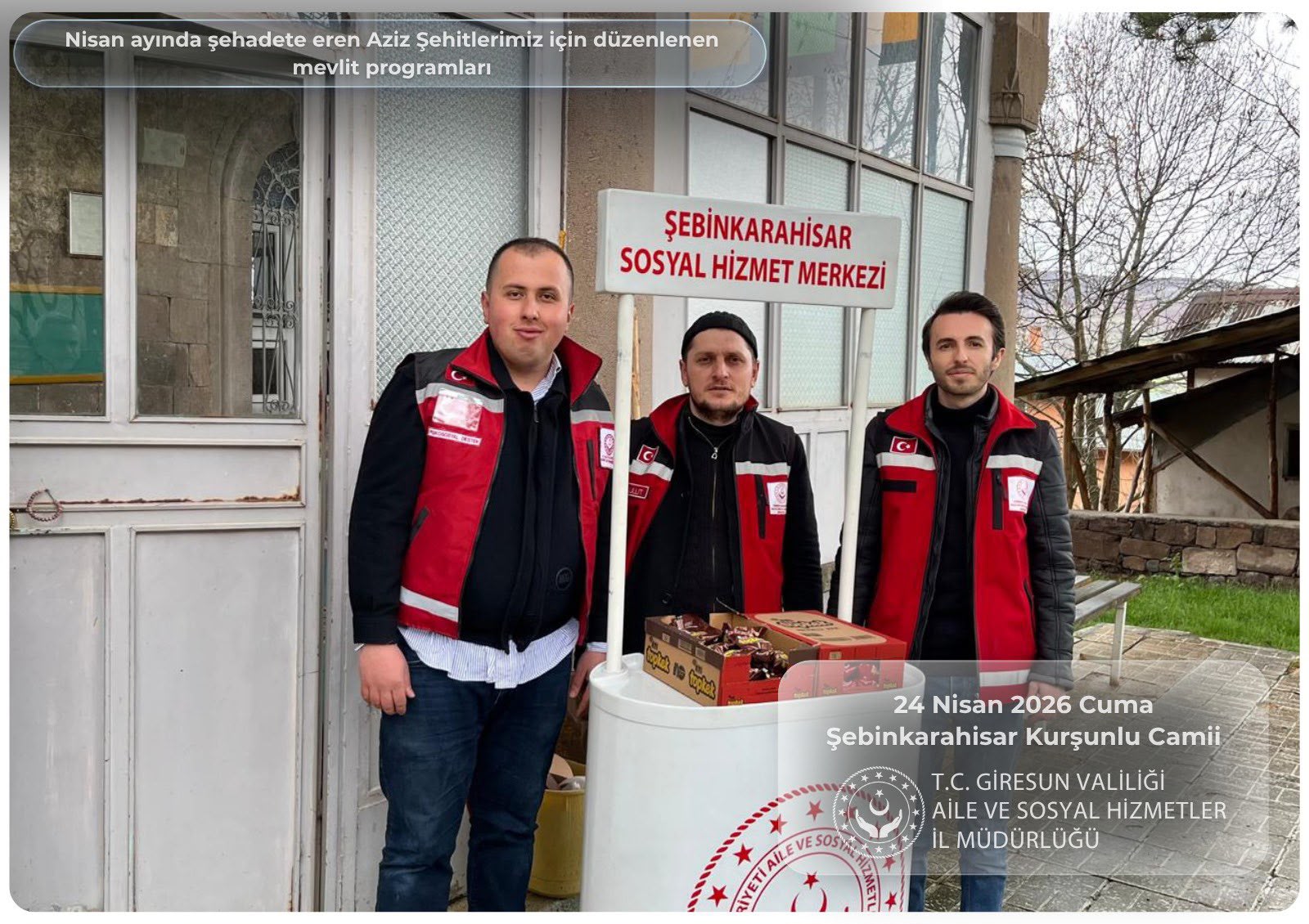 Aziz Şehitlerimiz ve Ahirete İntikal Eden Gazilerimiz İçin Mevlit Programı Düzenlendi