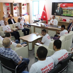 15 Temmuz Demokrasi ve Millî Birlik Günü Dolayısıyla Umut Evlerimizden İl Müdürümüze Anlamlı Ziyaret - fotoğraf 1