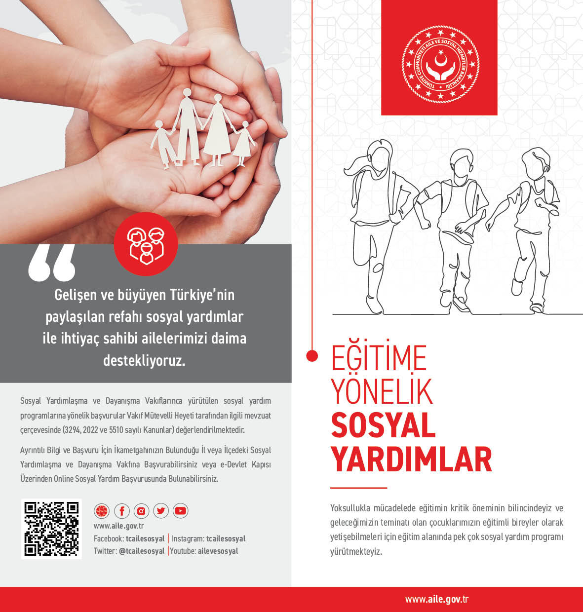 Eğitime Yönelik Sosyal Yardımlar Broşürü