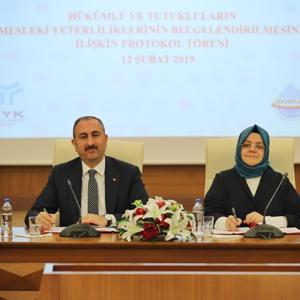 Bakanlığımız ile Adalet Bakanlığı Arasında Hükümlü ve Tutukluların Mesleki Yeterliliklerinin Belgelendirilmesi Protokolü İmzalandı - fotoğraf 3