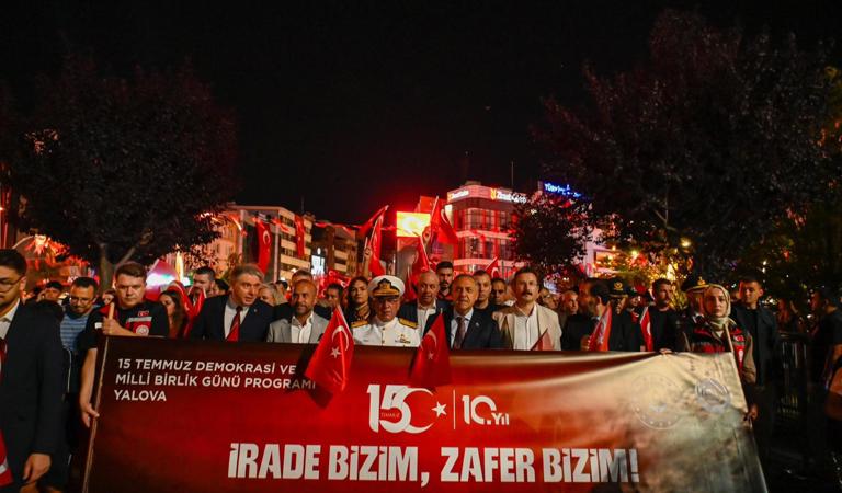 15 Temmuz Demokrasi ve Millî Birlik Günü’nde Demokrasi Yürüyüşü Gerçekleştirildi