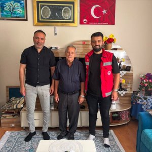 Kıbrıs Gazimiz Kazım Salmanlı’ya Ziyaret. - fotoğraf 1