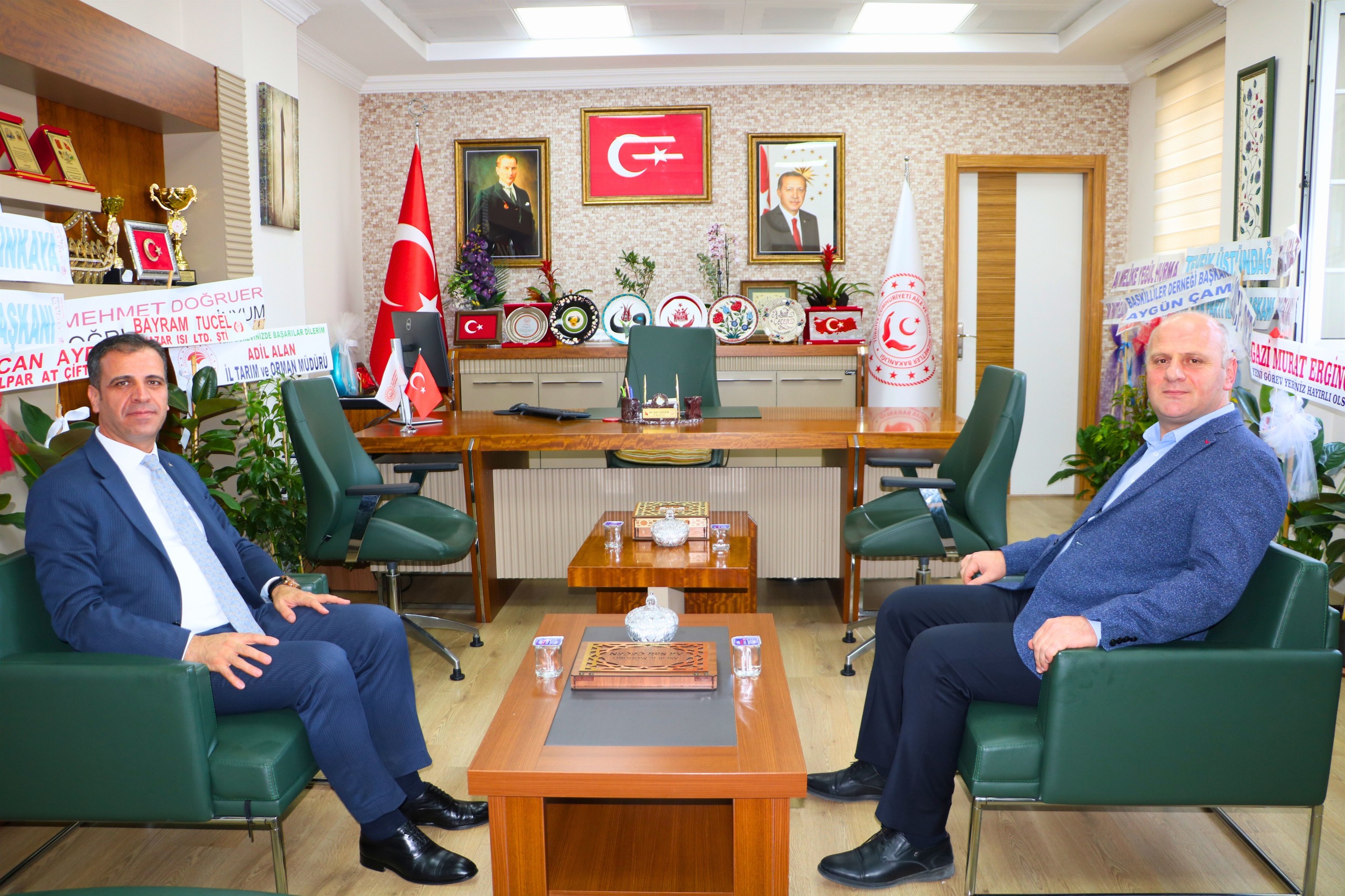 İl Milli Eğitim Müdüründen İl Müdürümüze Ziyaret