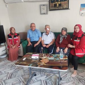 Muharip Gazimiz Tevfik Kılıçkaya'ya Geçmiş Olsun Ziyareti  - fotoğraf 1