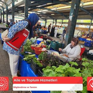 Karizma Halk Pazarı’nda Sosyal Hizmetlerimize Yönelik Bilgilendirme Çalışması - fotoğraf 1