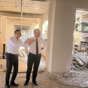 Valimiz Sayın Abdullah Erin, İl Müdürümüz Sayın Selim Köse ile birlikte yapımı devam eden Isparta Huzurevi inşaatında incelemelerde bulundu. - fotoğraf 2