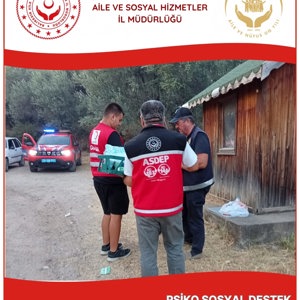 Altınoluk’taki Orman Yangınından Etkilenen Vatandaşlarımıza Psikososyal Destek - fotoğraf 1