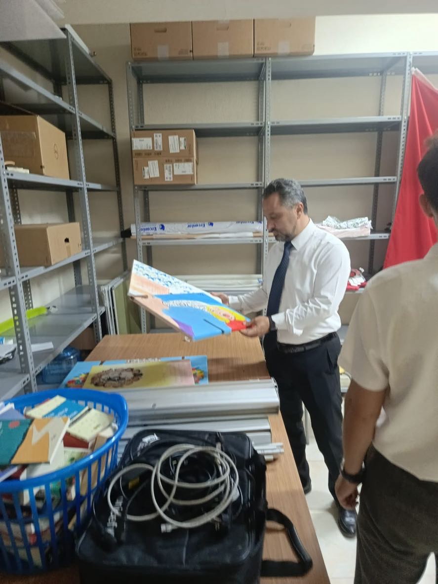 İl Müdürümüz Mahmut SELÇUK, İl Müdürlüğümüz bünyesinde bulunan depo ve stok alanlarında incelemelerde bulundu.
