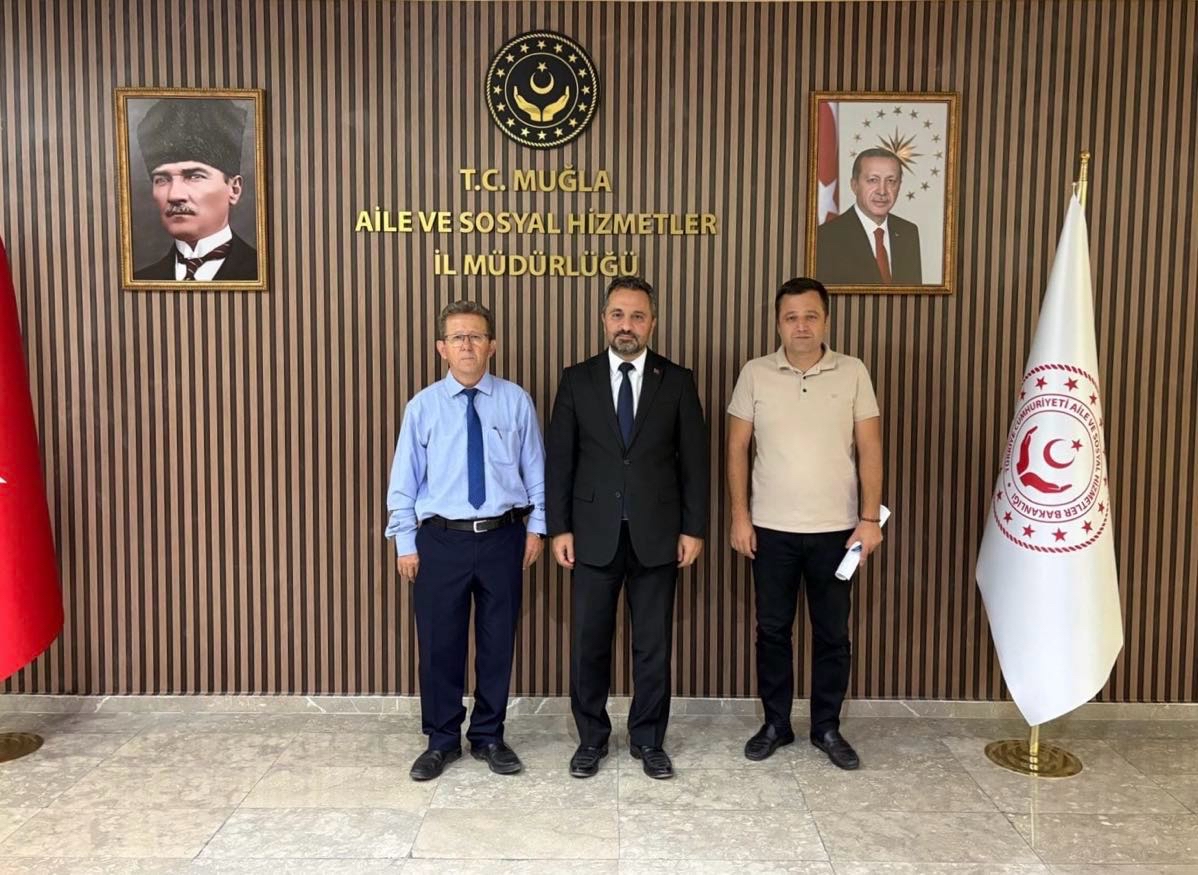 Fethiye Empati Yaşlı Bakım Merkezi sahibi Adem GÜNGÖR, İl Müdürümüz Mahmut SELÇUK’u makamında ziyaret etti. 