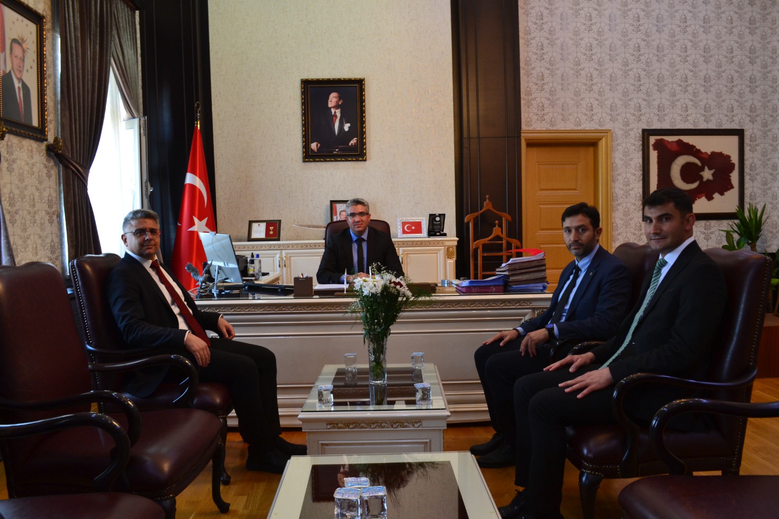 Akıncılar Kaymakamı ve Belediye Başkanı İl Müdürümüzü Ziyaret Etti