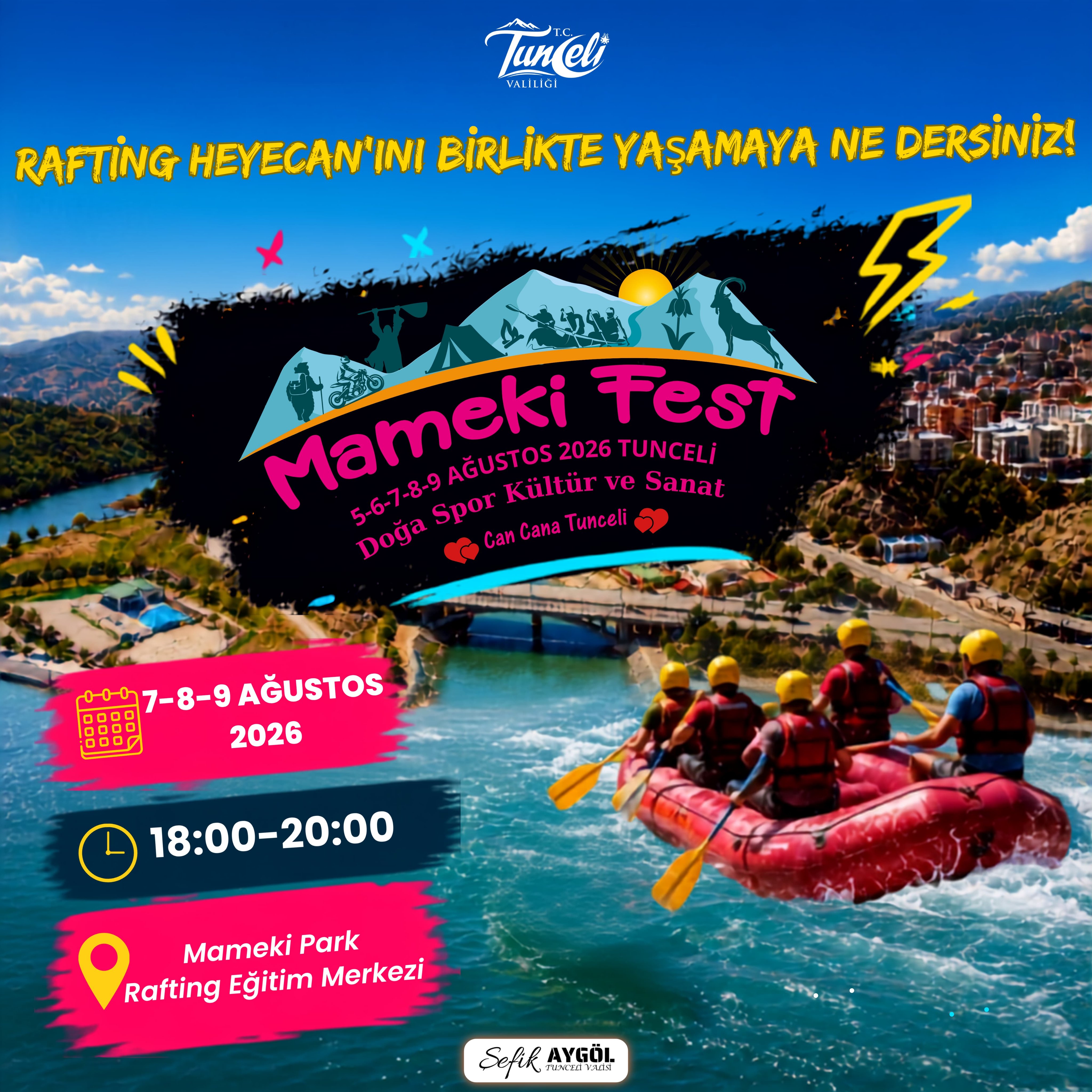 MAMEKİFEST’TE RAFTİNG HEYECANI