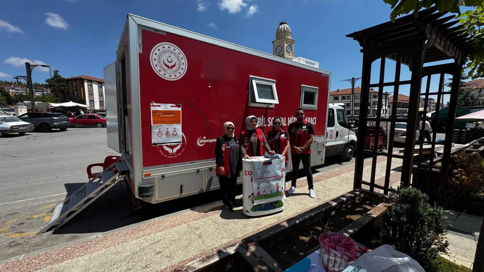 Mobil Sosyal Hizmet Aracımız Sahada!