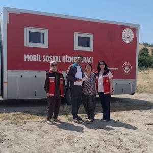 Yerinde Sosyal Hizmet Programı kapsamında, Mobil Sosyal Hizmet aracı ile köylerimize ziyaret gerçekleştirdi. - fotoğraf 1