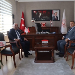 Karabük İl Nüfus ve Vatandaşlık Müdürü Sayın Mesut Karagözoğlu İl Müdürümüz Sayın Sami Çifti Makamında Ziyaret Ederek Hayırlı Olsun Dileklerini İletti - fotoğraf 1