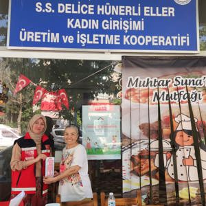 Koruyucu Aile ve Çocuk Hakları Tanıtım Faaliyetleri kapsamında, Delice Hünerli Eller Kadın Girişimi Üretim ve İşletme Kooperatifi, Delice Belediyesi ve Delice Gençlik Merkezi ziyaret edilerek tanıtım çalışmaları gerçekleştirildi. - fotoğraf 1