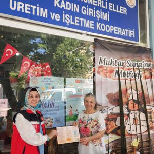 Koruyucu Aile ve Çocuk Hakları Tanıtım Faaliyetleri kapsamında, Delice Hünerli Eller Kadın Girişimi Üretim ve İşletme Kooperatifi, Delice Belediyesi ve Delice Gençlik Merkezi ziyaret edilerek tanıtım çalışmaları gerçekleştirildi. - fotoğraf 2