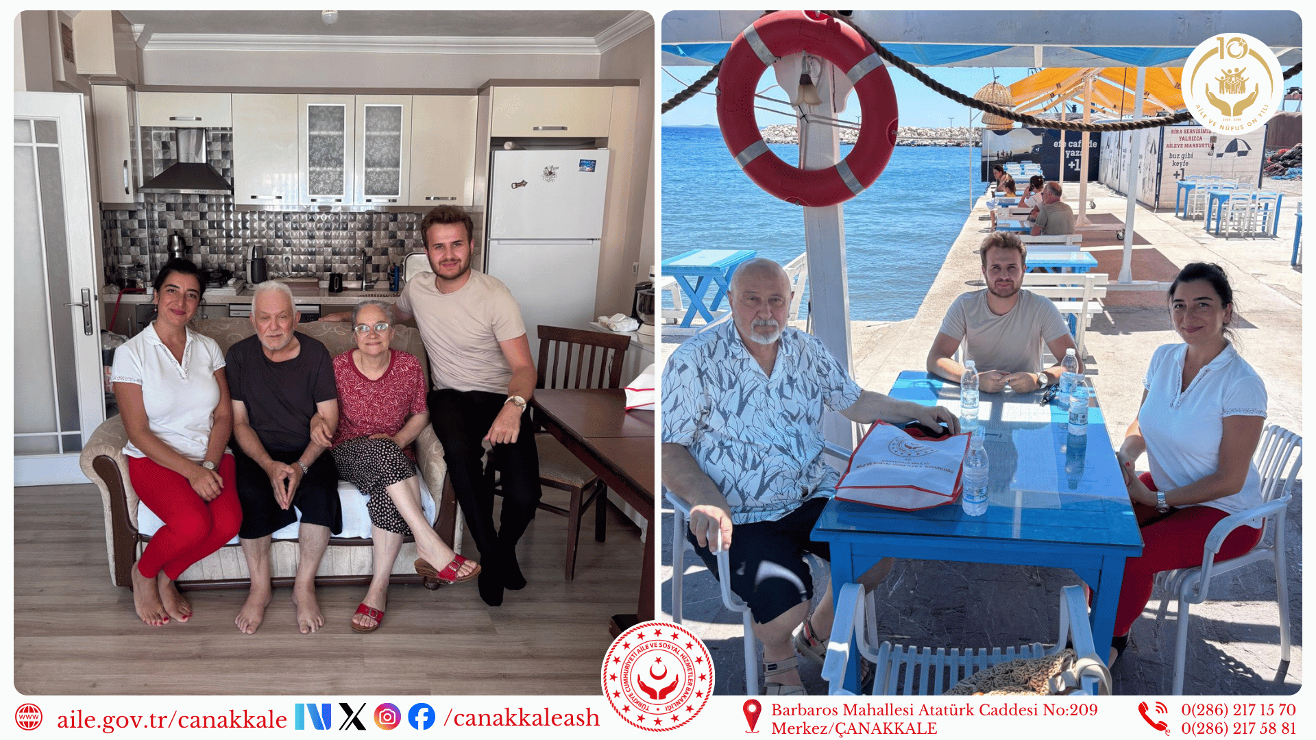 Ayvacık'ta Kıbrıs Gazilerimiz Ziyaret Edildi