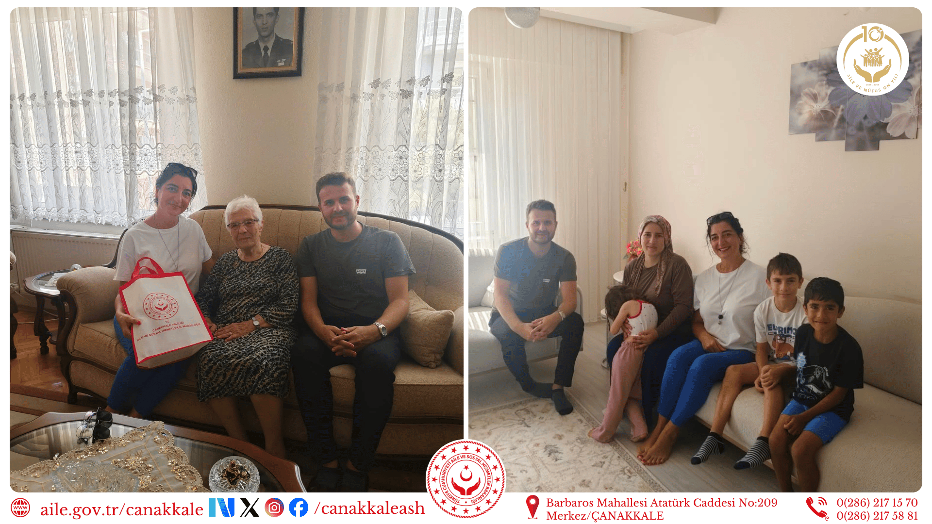 Eceabat’ta Şehit Yakınlarımıza Vefa Ziyareti 🇹🇷