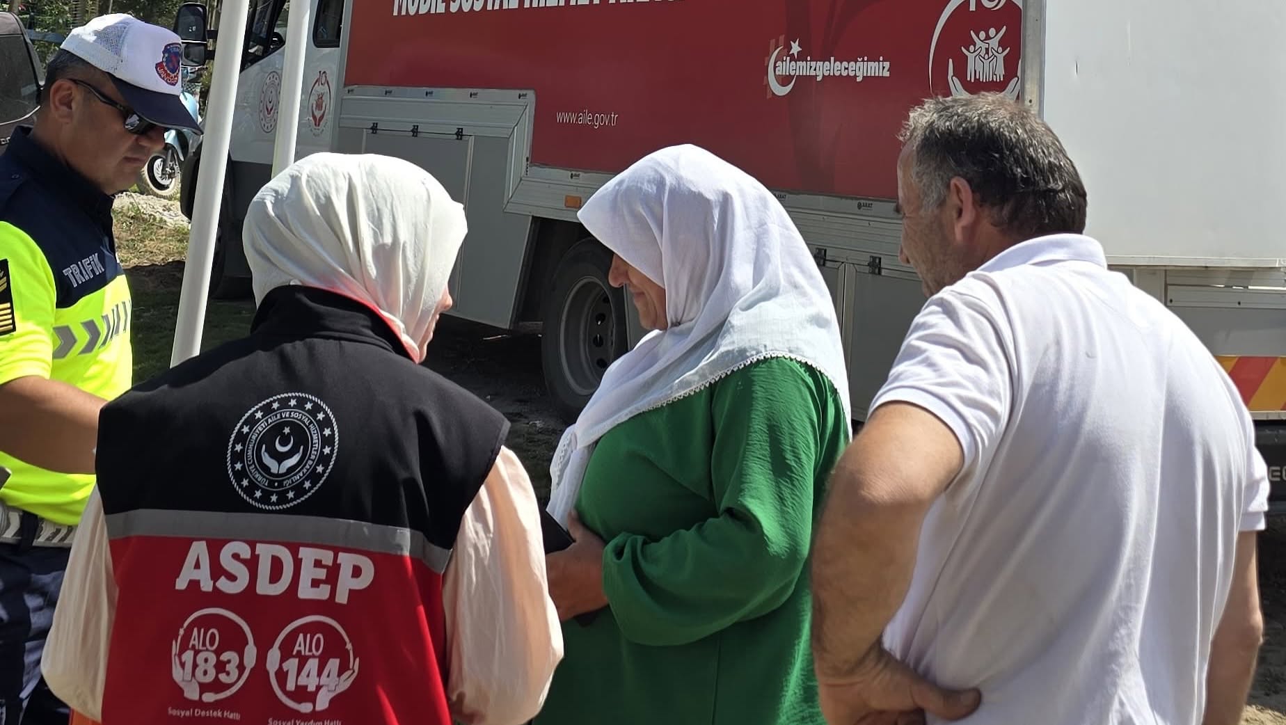 Mobil Sosyal Hizmet Aracı Korgan ve Kumru’da Vatandaşlarla Buluştu