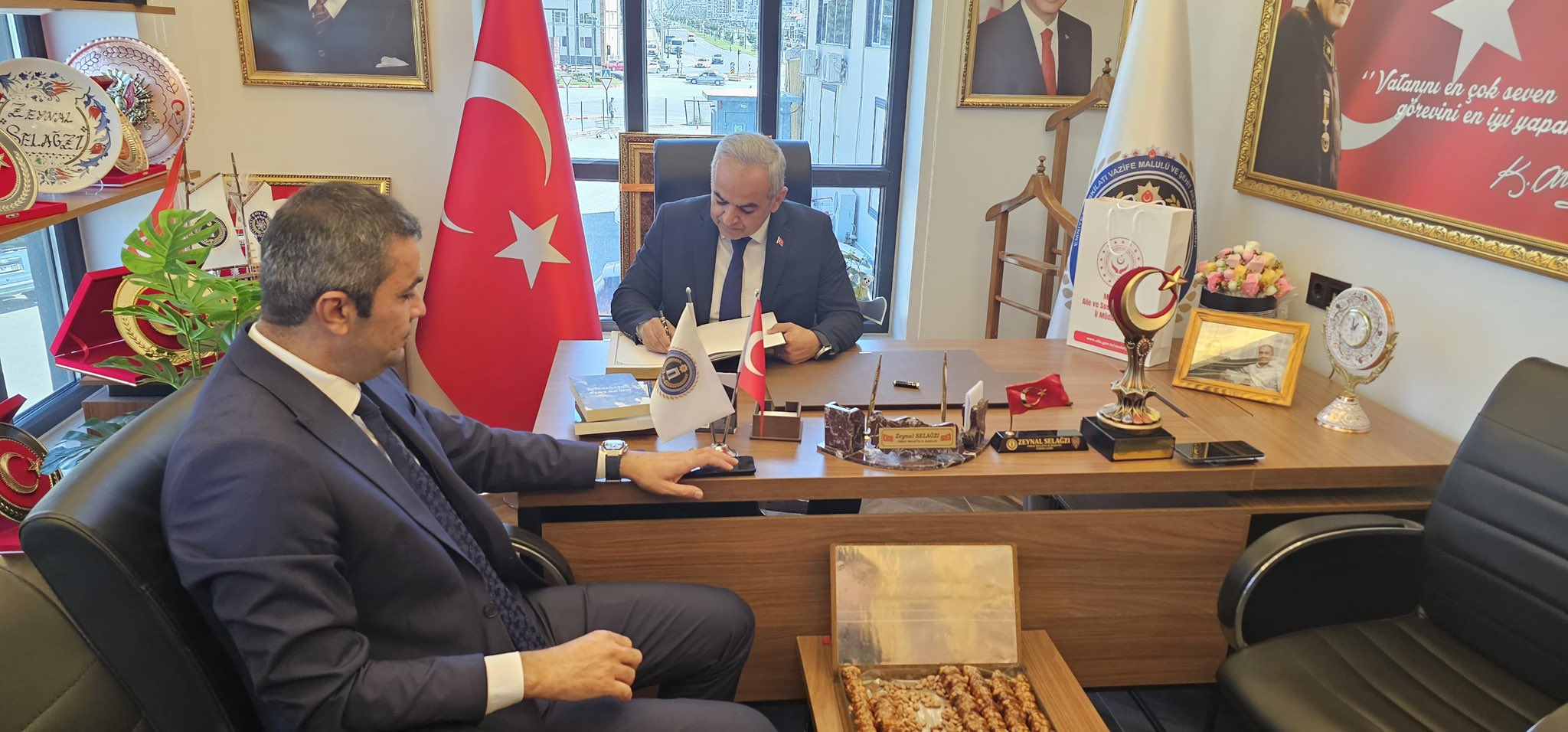 İl Müdürümüz Sayın Ömer Faruk ERGÜN, Emniyet Teşkilatı Vazife Malulü ve Şehit Aileleri Vakfı (EMŞAV) Malatya Şubesine ziyaret