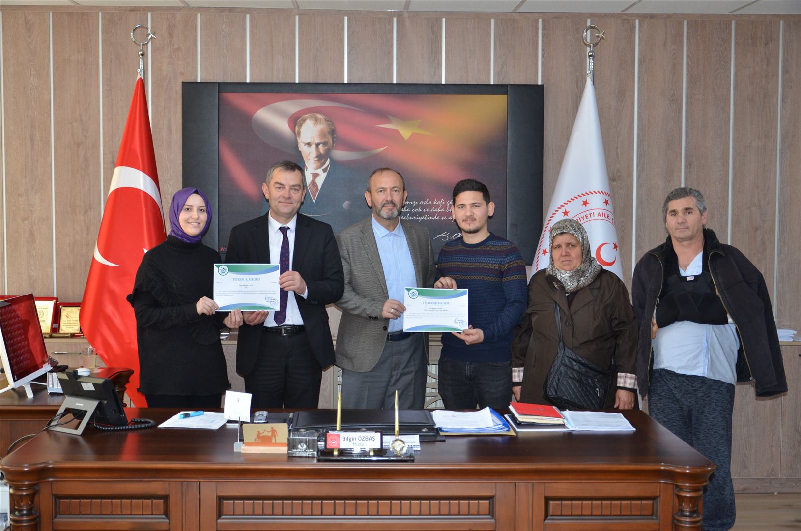 Bağımlılıklar ile Mücadele Kapsamında Teşekkür Belgesi