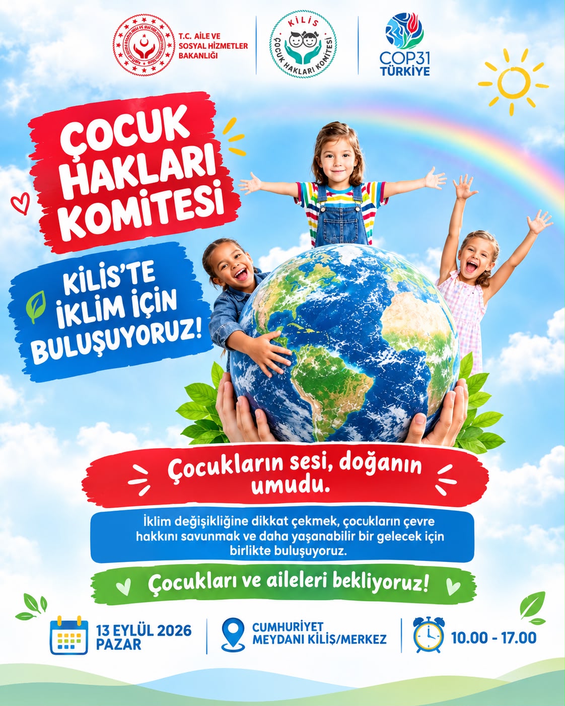 Çocuk Haklarının Sesi Kilis’te İklim İçin Yükseliyor!