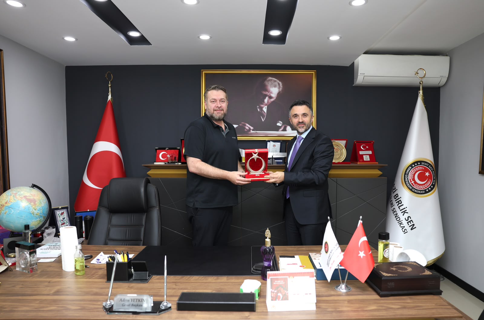 İl Müdürümüz Sn. Ömer Turan, Şehit-Gazi Birlik-Sen Başkan Yardımcısı Sn. Murat Burçak ve Yönetimini Ziyaret Etti