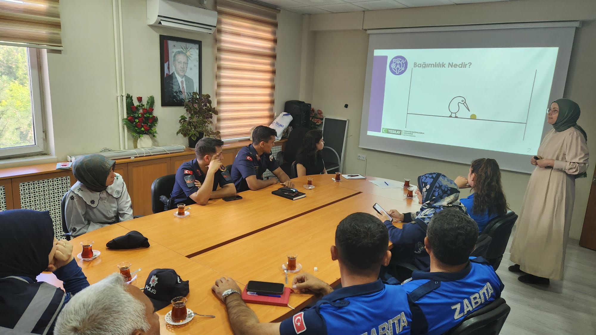 Türkiye Bağımlılıkla Mücadele (TBM) eğitimleri kapsamında Balışeyh ilçemizde görev yapan personellere “Madde Bağımlılığı” konulu eğitim verildi.