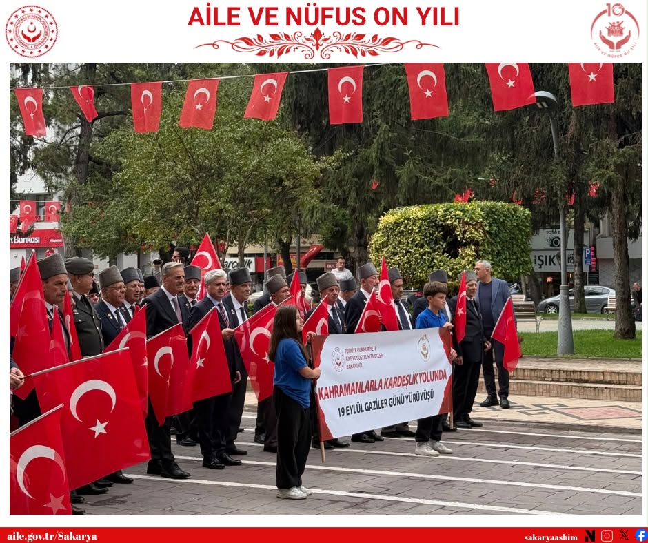 19 Eylül Gaziler Günü Anısına Anlamlı Yürüyüş