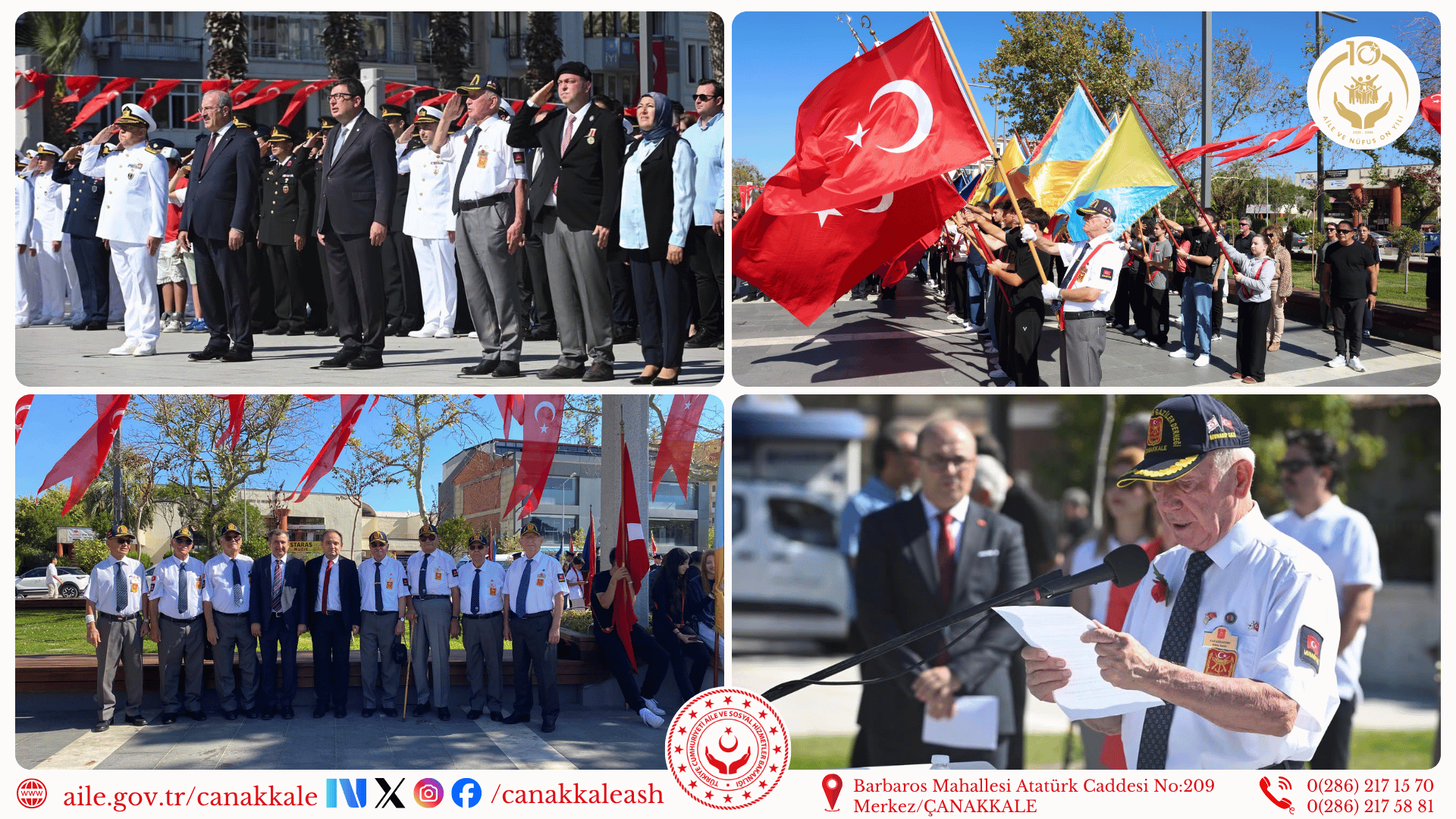 🇹🇷 19 Eylül Gaziler Günü – Çelenk Sunma Töreni